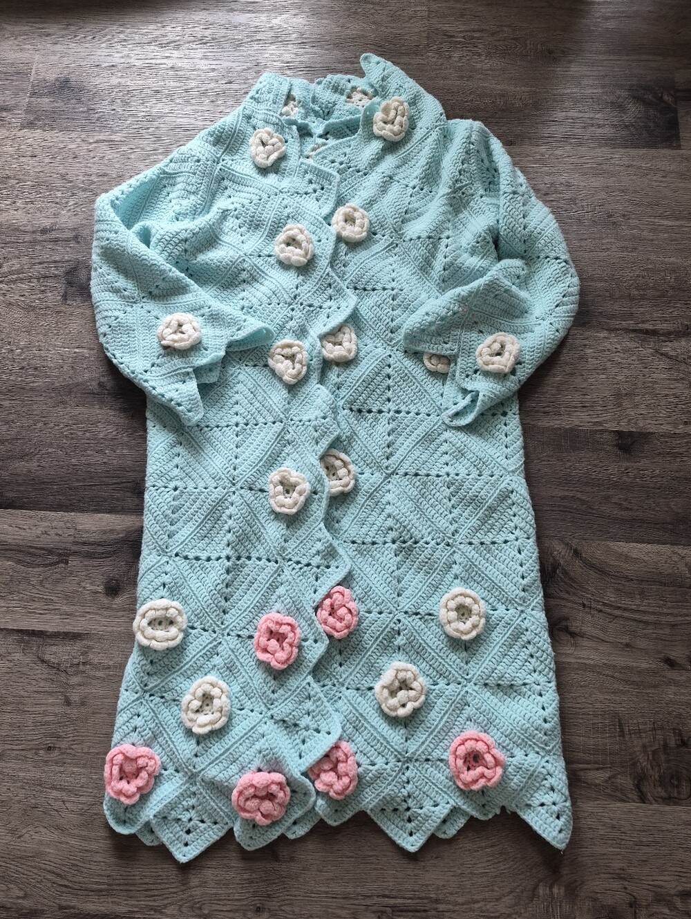Granny Square Duster Coat